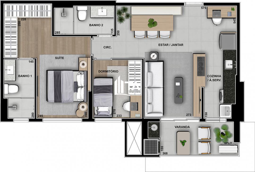 Apartamento à venda com 2 quartos, 77m² - Foto 35