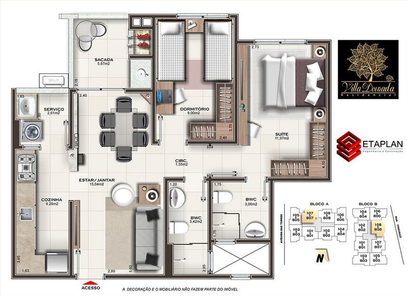 Apartamento à venda com 2 quartos, 67m² - Foto 25