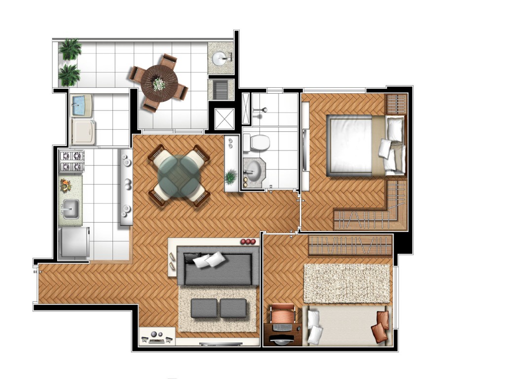 Apartamento à venda com 2 quartos, 57m² - Foto 6