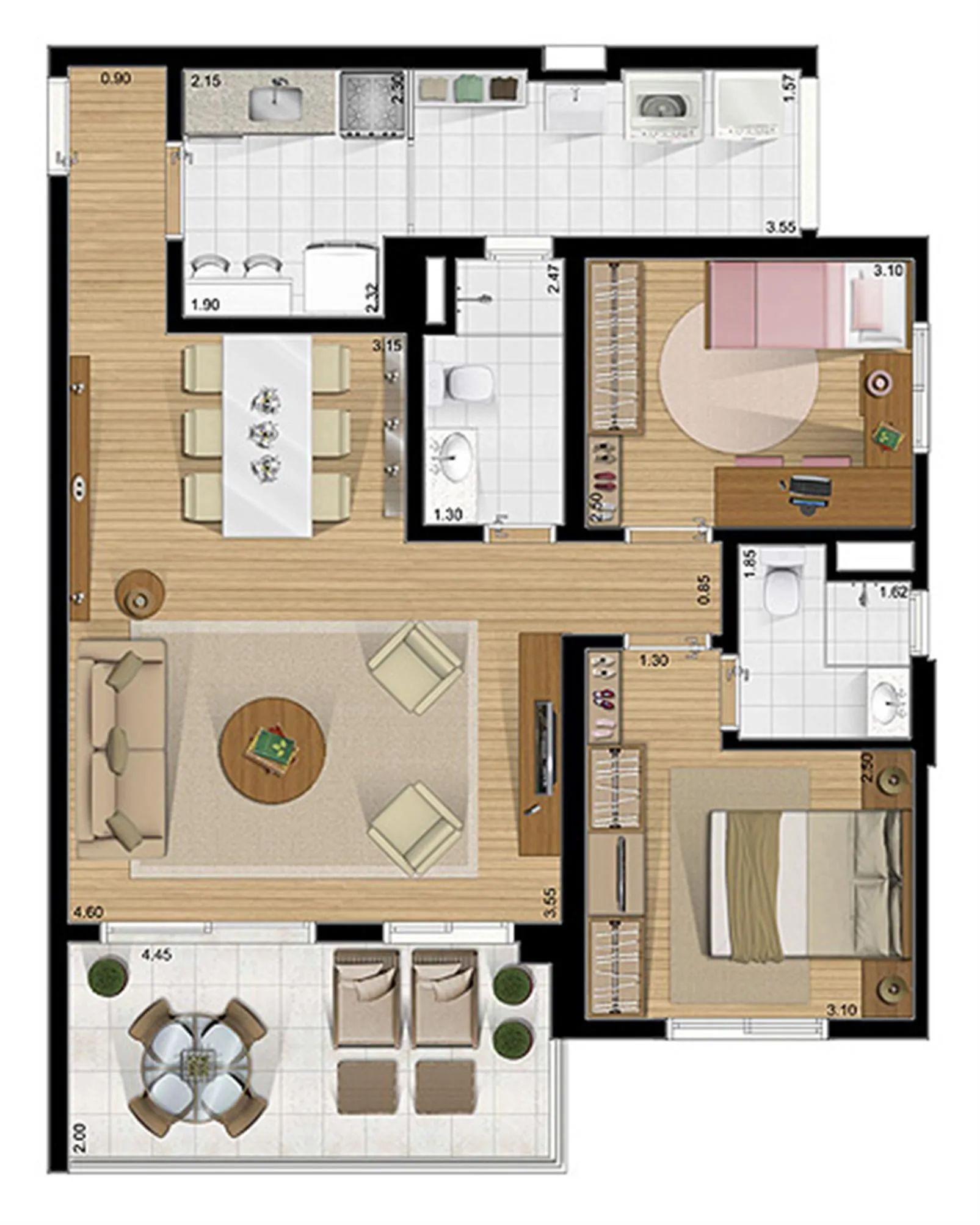 Apartamento à venda com 2 quartos, 80m² - Foto 4