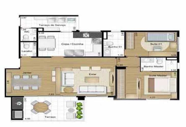 Apartamento à venda com 2 quartos, 107m² - Foto 17