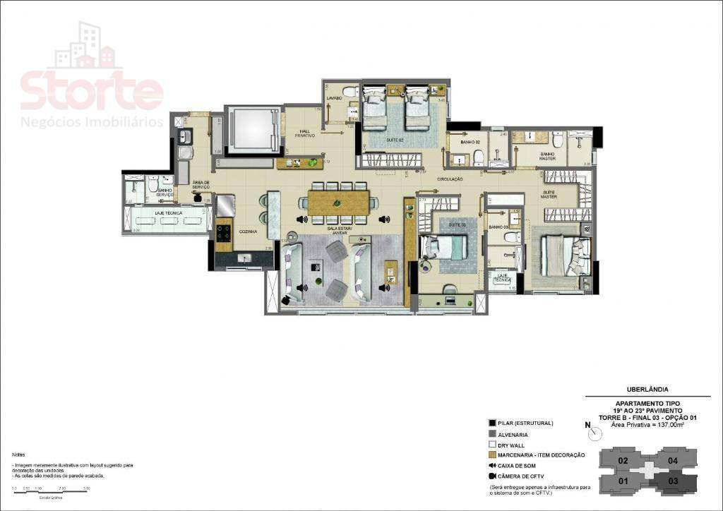 Apartamento à venda com 3 quartos, 135m² - Foto 29