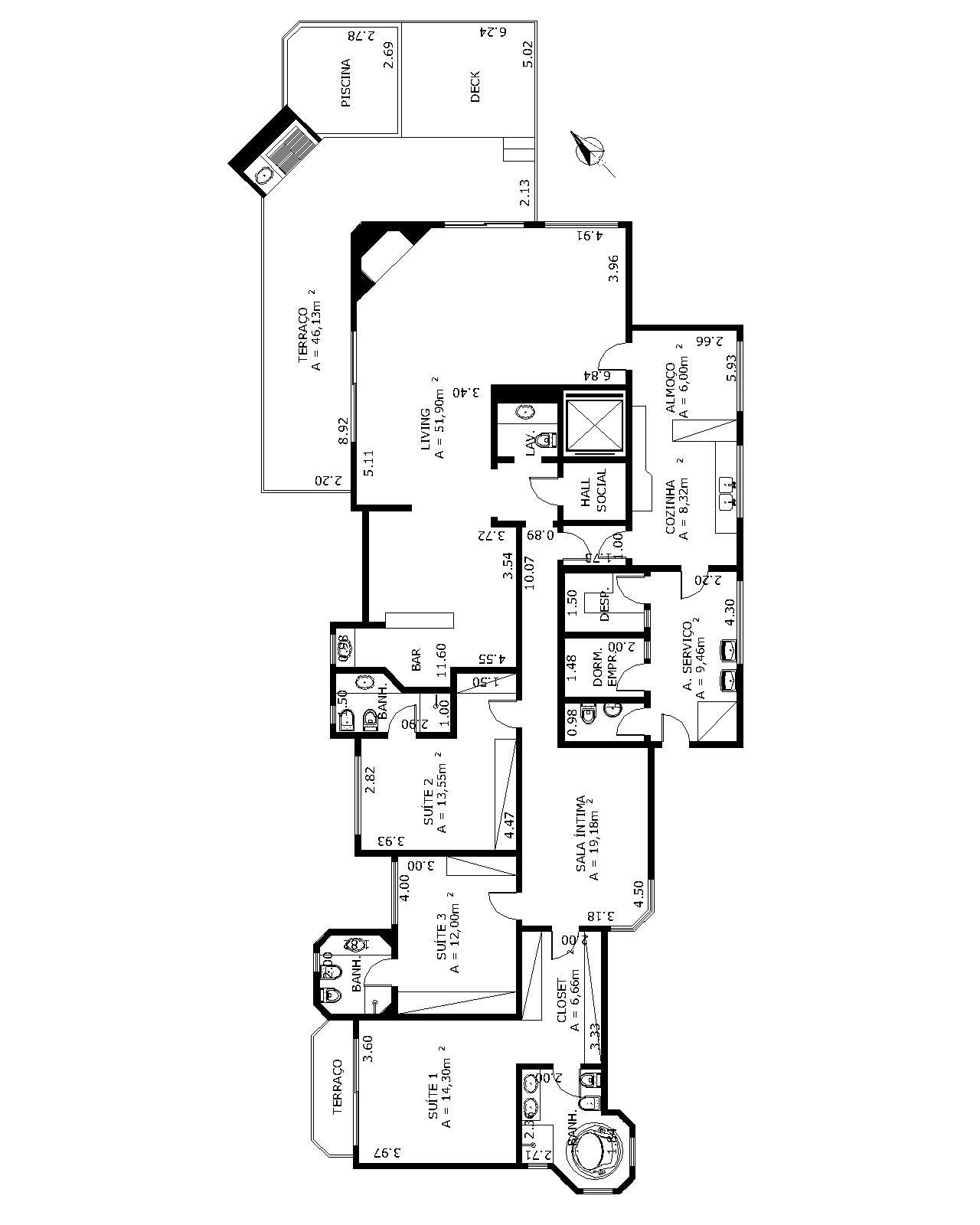 Apartamento à venda com 4 quartos, 280m² - Foto 3