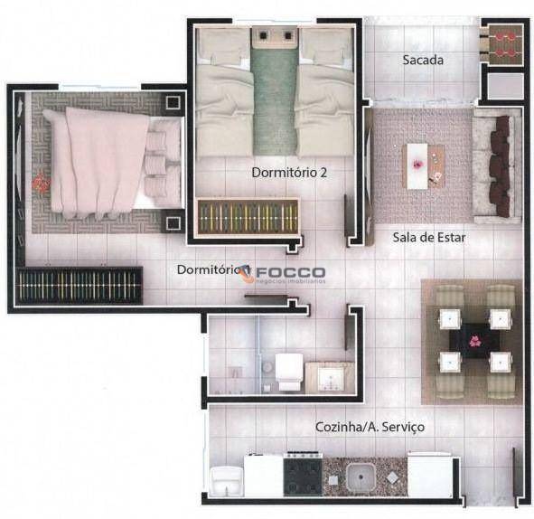 Apartamento à venda com 2 quartos, 47m² - Foto 24