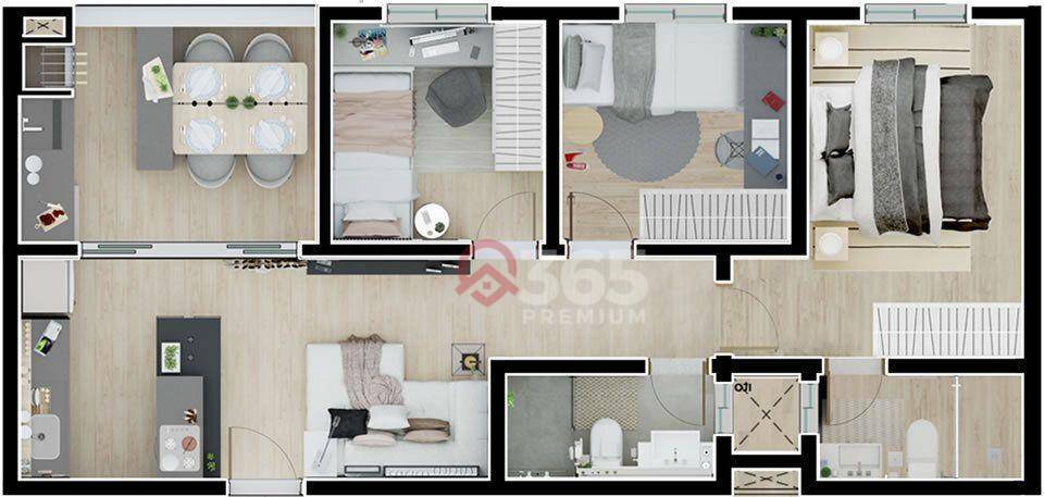 Apartamento à venda com 2 quartos, 55m² - Foto 47
