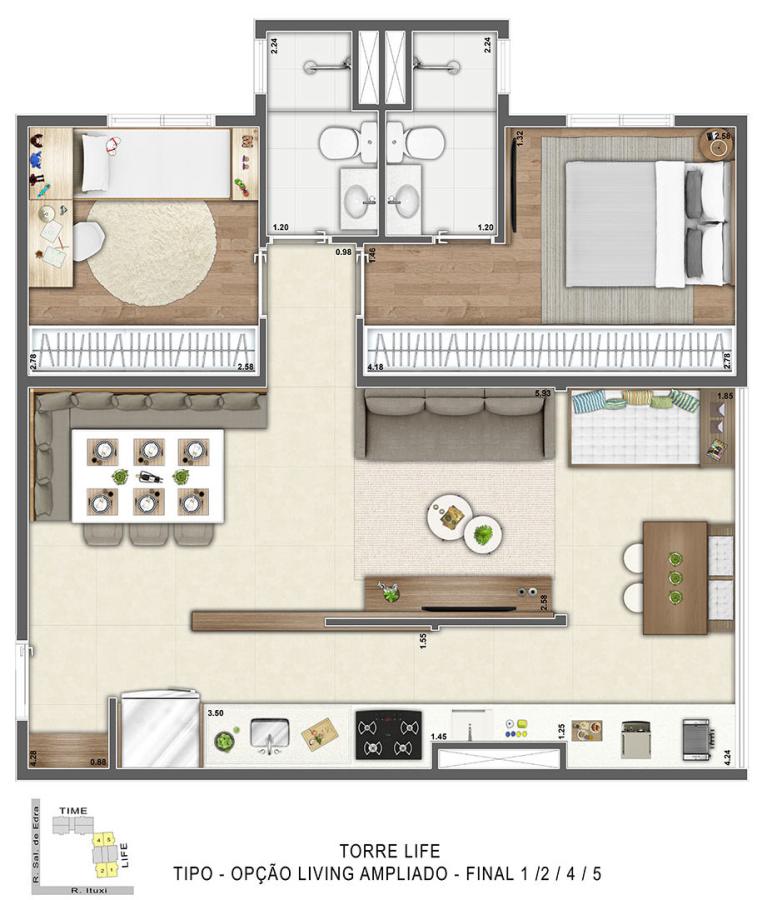 Apartamento à venda com 2 quartos, 6595m² - Foto 34