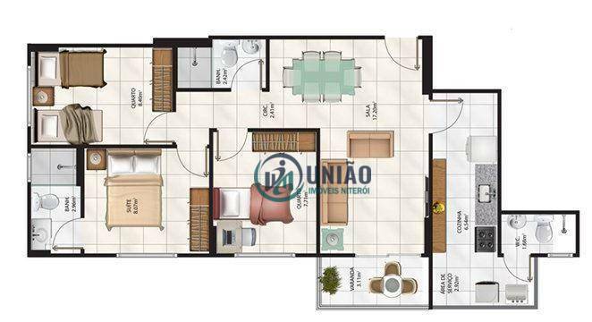 Apartamento à venda com 3 quartos, 72m² - Foto 23