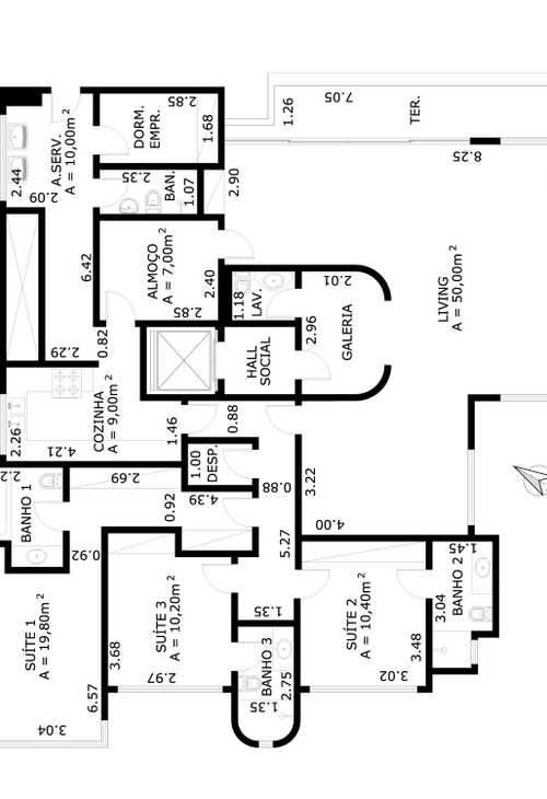 Apartamento à venda com 3 quartos, 172m² - Foto 4