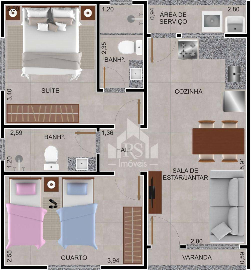 Casa à venda com 2 quartos, 56m² - Foto 6