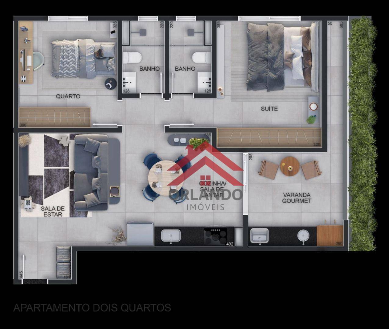 Apartamento à venda com 2 quartos, 72m² - Foto 2