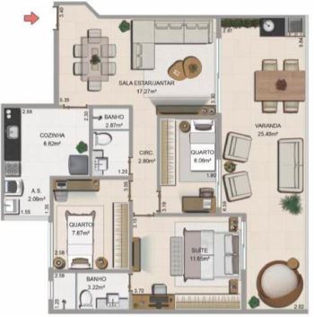 Apartamento à venda com 3 quartos, 8824m² - Foto 12