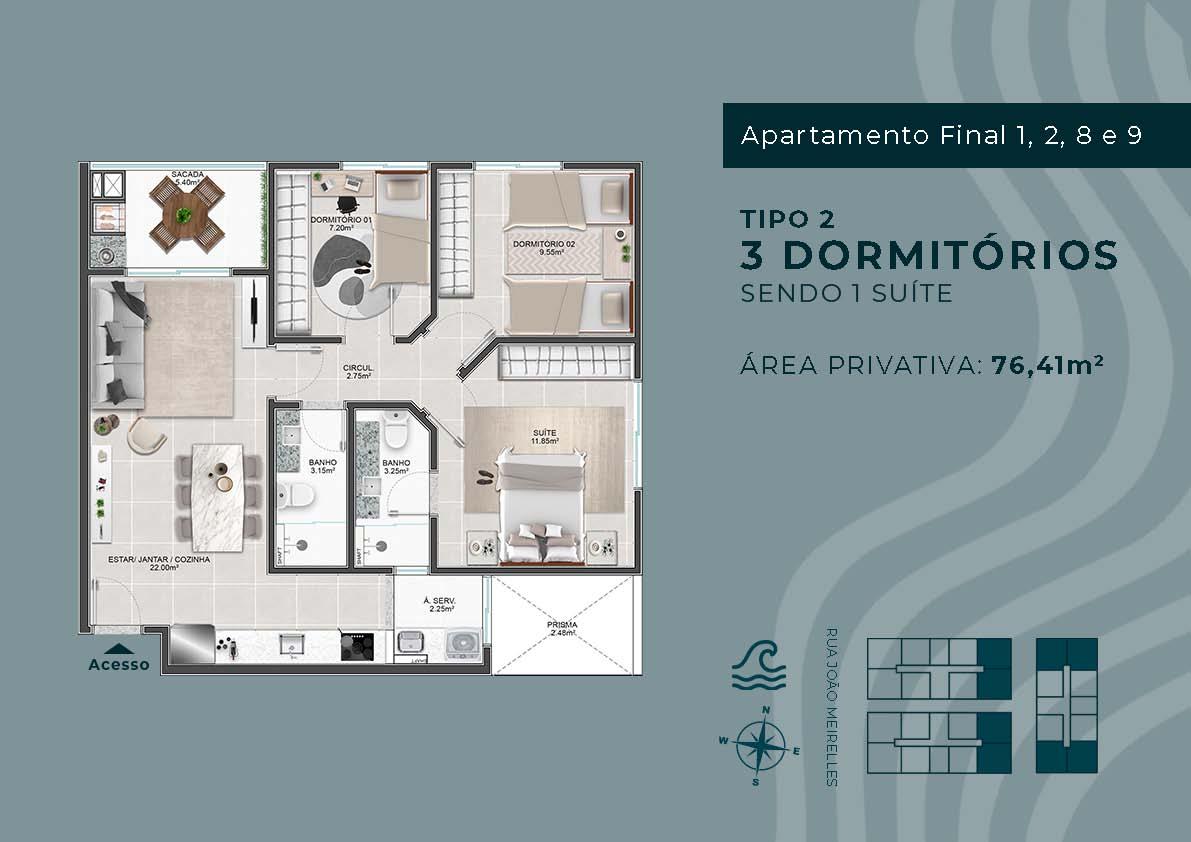 Apartamento à venda com 3 quartos, 76m² - Foto 21