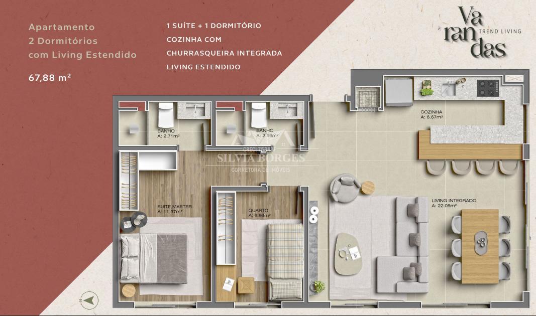 Apartamento à venda com 2 quartos, 2741m² - Foto 18