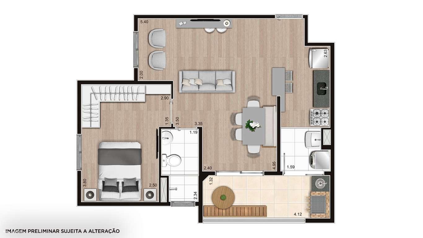 Apartamento à venda com 1 quarto, 50m² - Foto 13