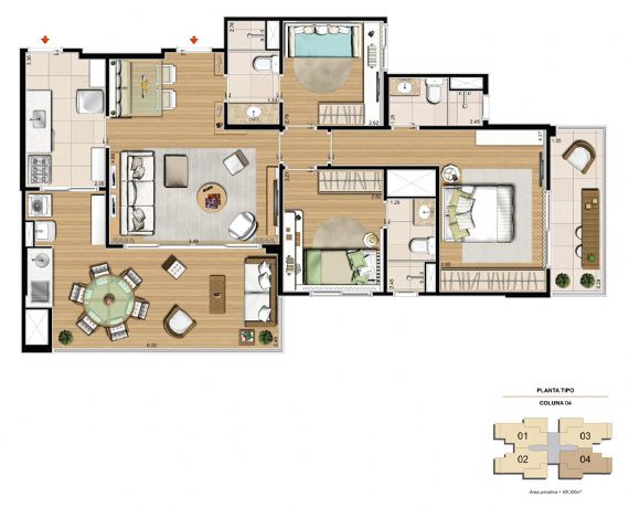 Apartamento à venda com 3 quartos, 108m² - Foto 5