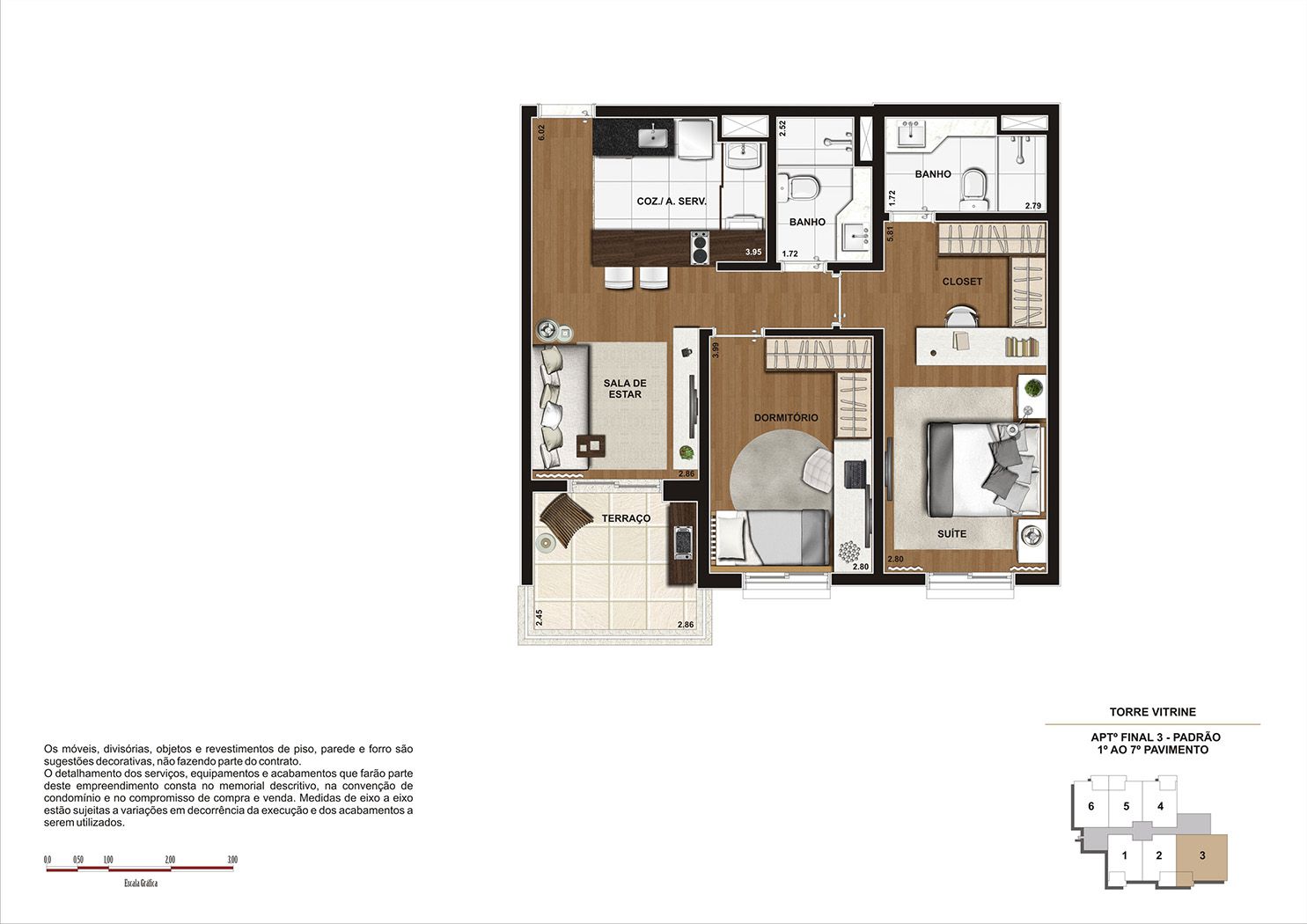 Apartamento à venda com 2 quartos, 68m² - Foto 5