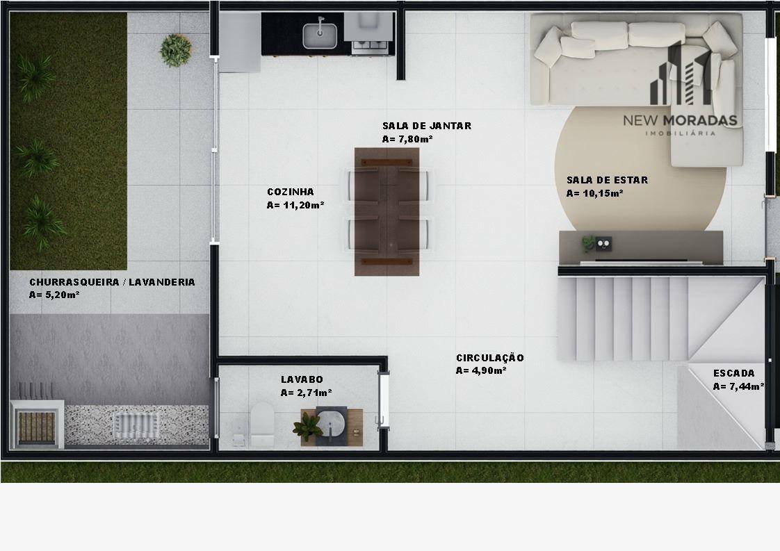 Sobrado à venda com 3 quartos, 110m² - Foto 7