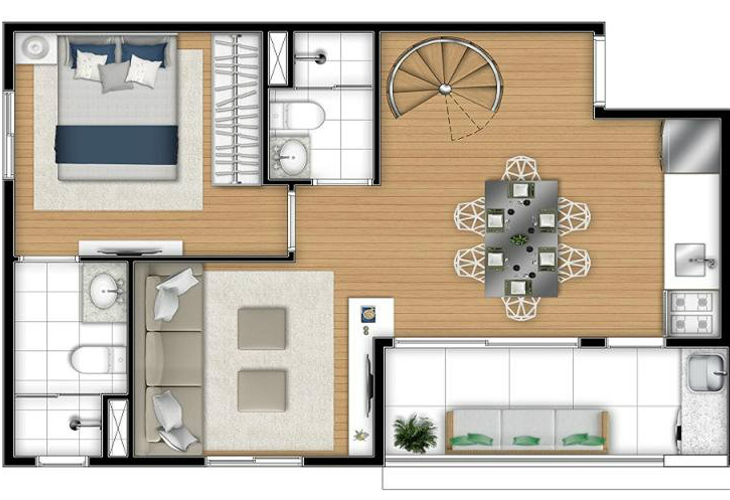 Apartamento à venda com 2 quartos, 50m² - Foto 12