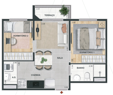 Apartamento à venda com 1 quarto, 34m² - Foto 33