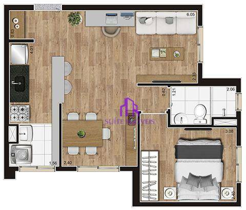 Apartamento à venda com 2 quartos, 41m² - Foto 14