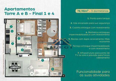 Apartamento à venda com 3 quartos, 78m² - Foto 6