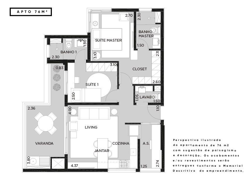 Apartamento à venda com 2 quartos, 136m² - Foto 22