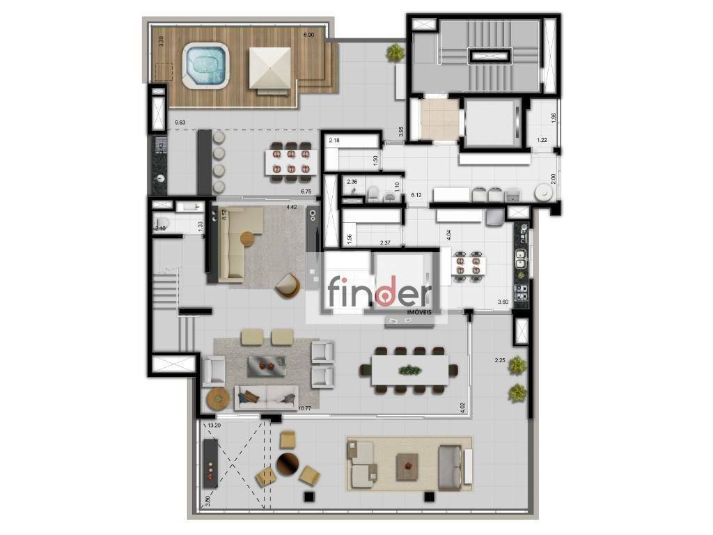 Apartamento à venda com 3 quartos, 270m² - Foto 54