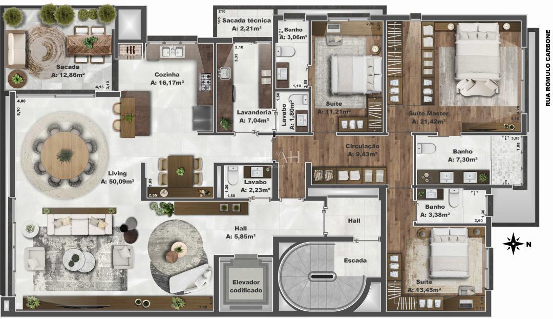 Apartamento à venda com 3 quartos, 201m² - Foto 12