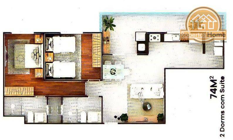 Apartamento à venda com 2 quartos, 74m² - Foto 26