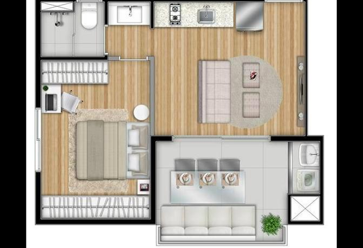 Apartamento à venda com 1 quarto, 35m² - Foto 6