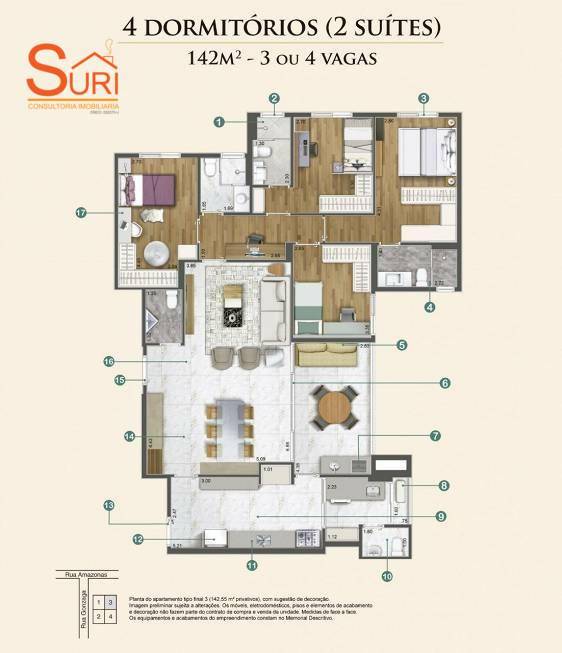 Apartamento à venda com 3 quartos, 117m² - Foto 23