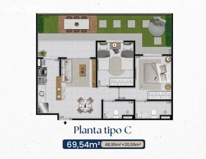Apartamento à venda com 2 quartos, 48m² - Foto 23