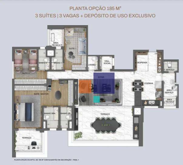 Apartamento à venda com 4 quartos, 185m² - Foto 22