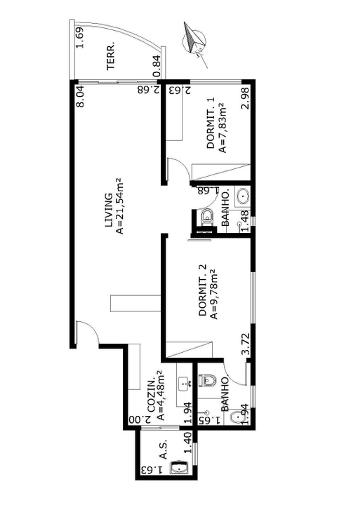 Apartamento à venda com 2 quartos, 67m² - Foto 5