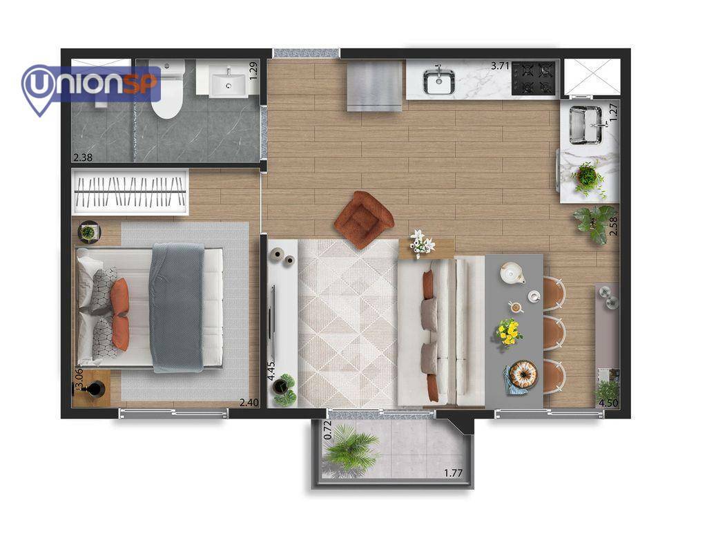 Apartamento à venda com 1 quarto, 28m² - Foto 17