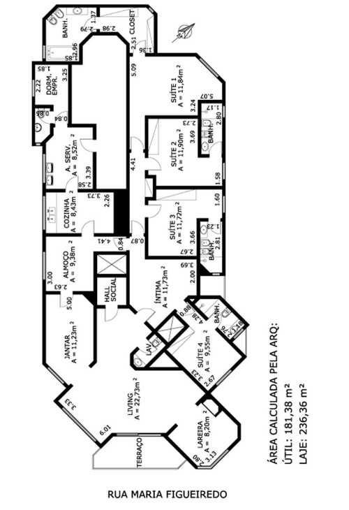 Apartamento à venda com 4 quartos, 181m² - Foto 7