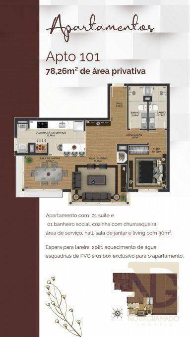 Apartamento à venda com 1 quarto, 78m² - Foto 9