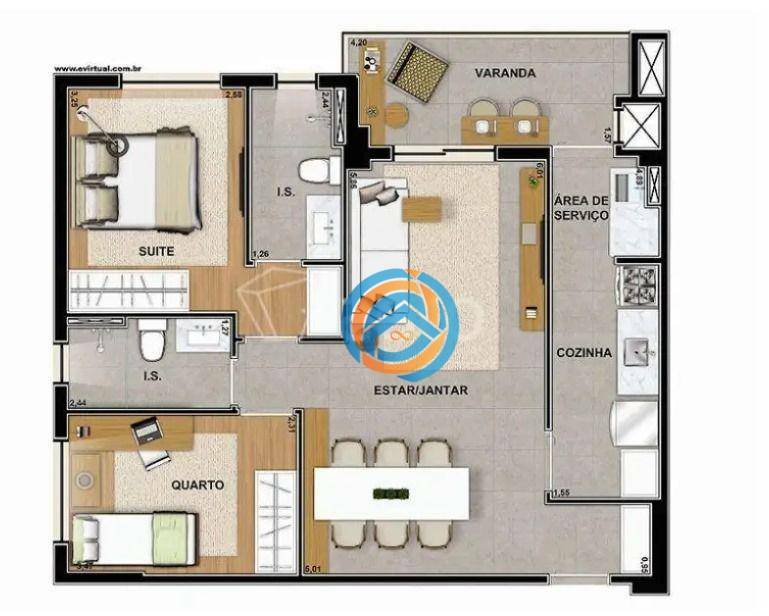 Apartamento à venda com 2 quartos, 68m² - Foto 65