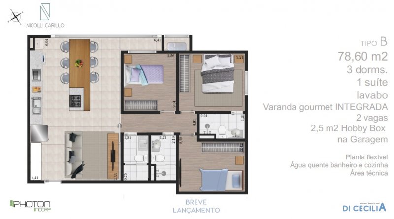Apartamento, 3 quartos, 80 m² - Foto 41