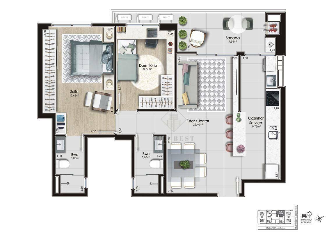 Apartamento à venda com 3 quartos, 103m² - Foto 22