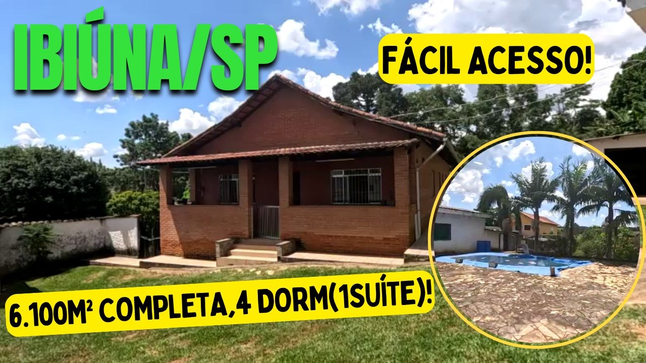 Chácara à venda com 4 quartos, 6100m² - Foto 1