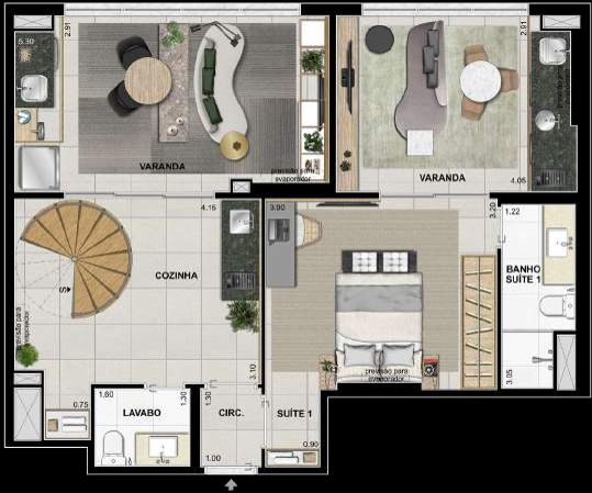 Apartamento à venda com 2 quartos, 95m² - Foto 28