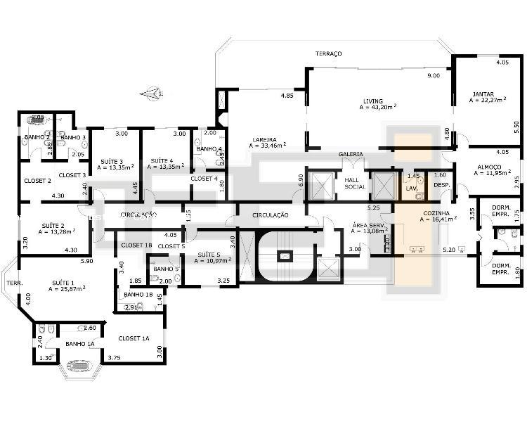 Apartamento à venda com 5 quartos, 446m² - Foto 34