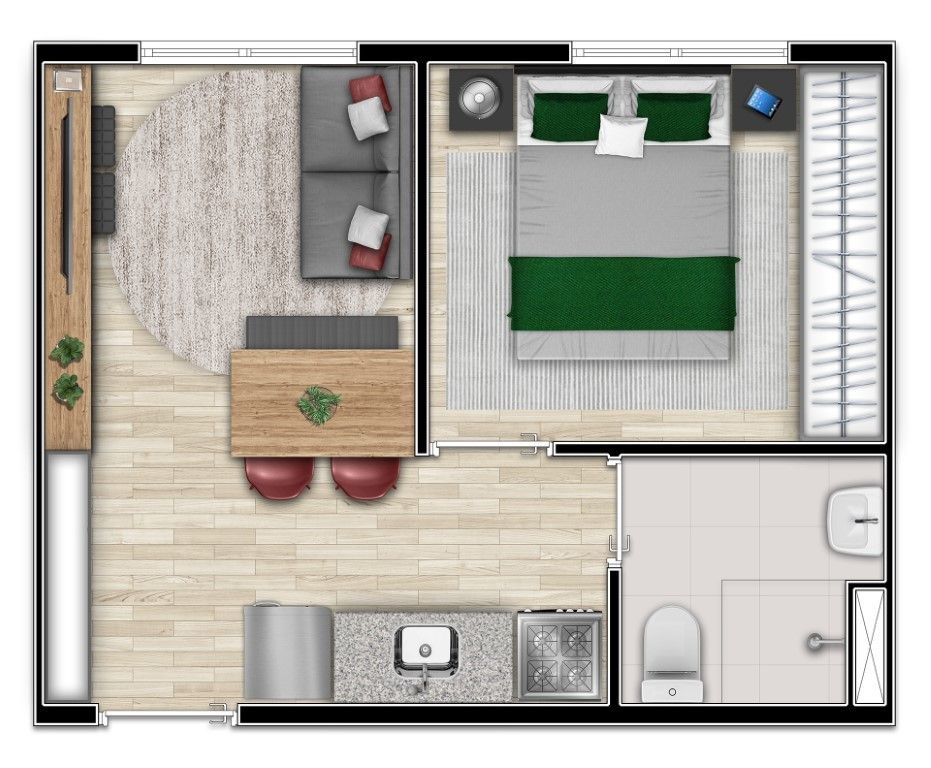 Kitnet e Studio à venda com 1 quarto, 25m² - Foto 18