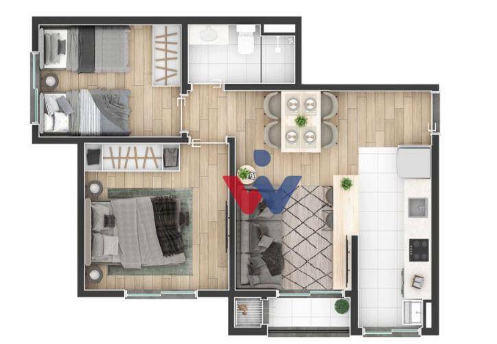 Apartamento à venda com 2 quartos, 45m² - Foto 24