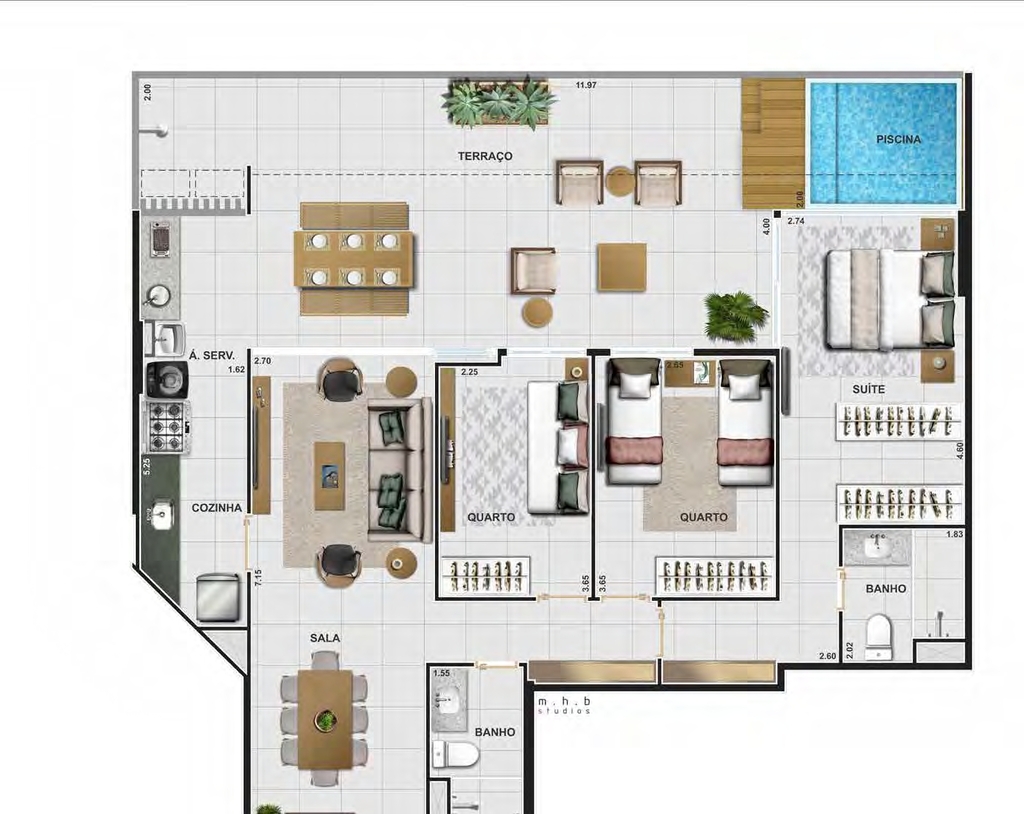 Apartamento à venda com 3 quartos, 9568m² - Foto 13