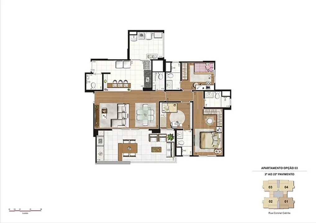 Apartamento à venda com 3 quartos, 124m² - Foto 7