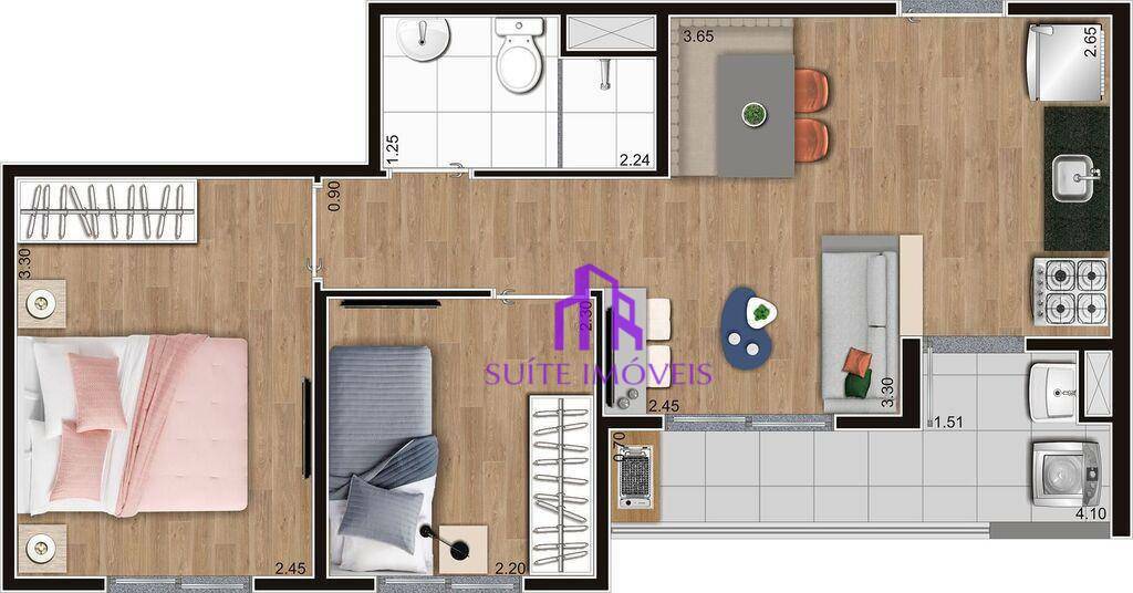 Apartamento à venda com 2 quartos, 38m² - Foto 23