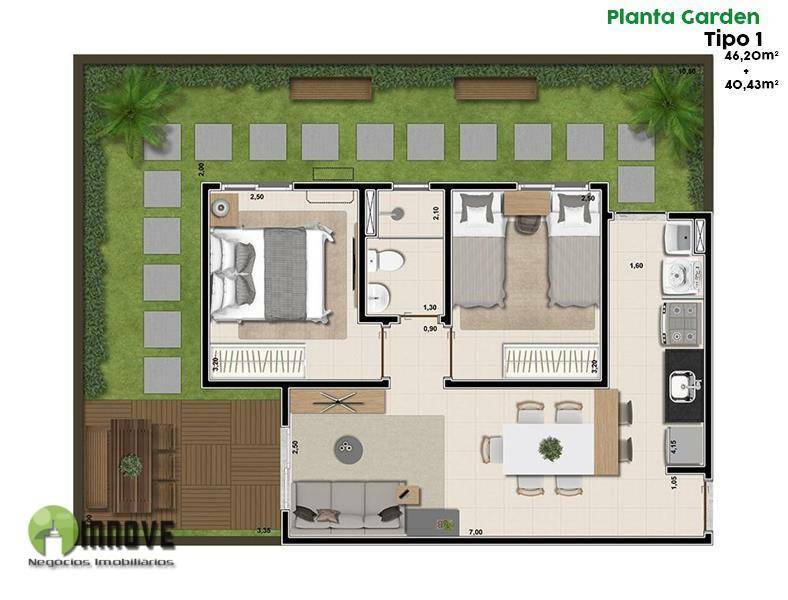 Apartamento à venda com 2 quartos, 46m² - Foto 30