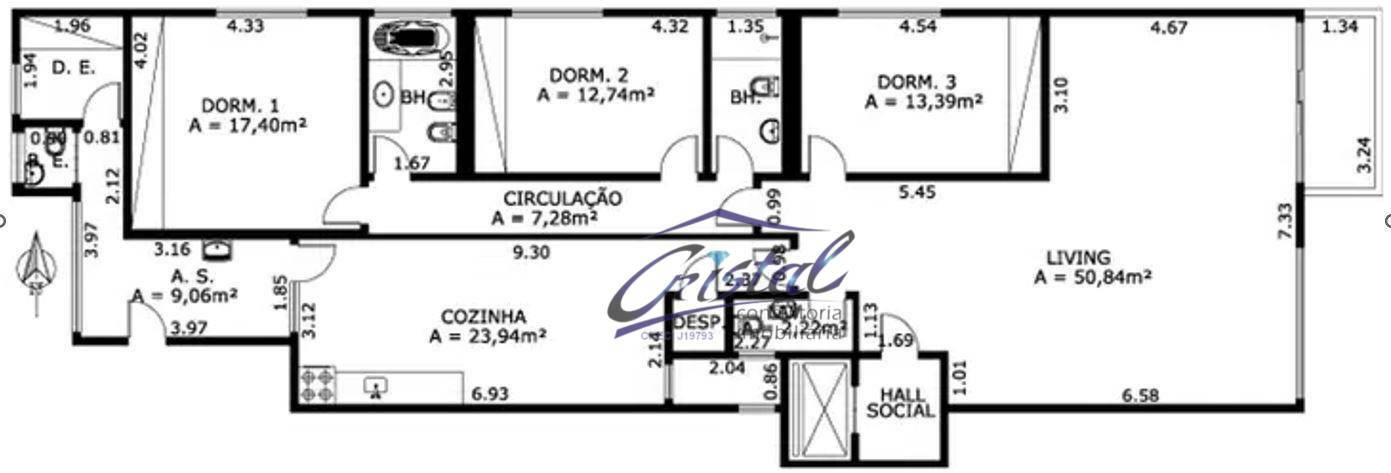 Apartamento à venda com 3 quartos, 187m² - Foto 39